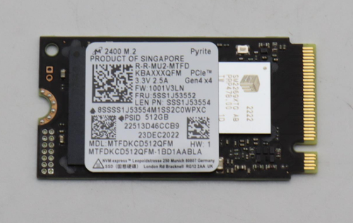 Lenovo 5SS1J53552 internal solid state drive