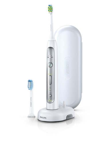 Philips Sonicare FlexCare Platinum HX9182/08 electric toothbrush Adult Sonic toothbrush Metallic, White