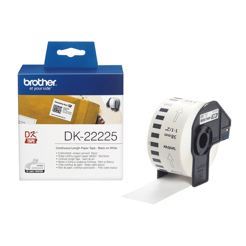 Brother DK Labels DK-22225 38mm x 30.48m Continuous Paper DK22225 - image 1