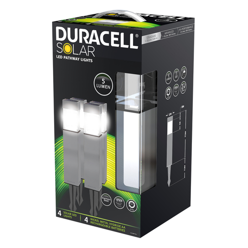 Duracell GL004NP4DU lauko apšvietimas Įstatomas į žemę lauko šviestuvas LED