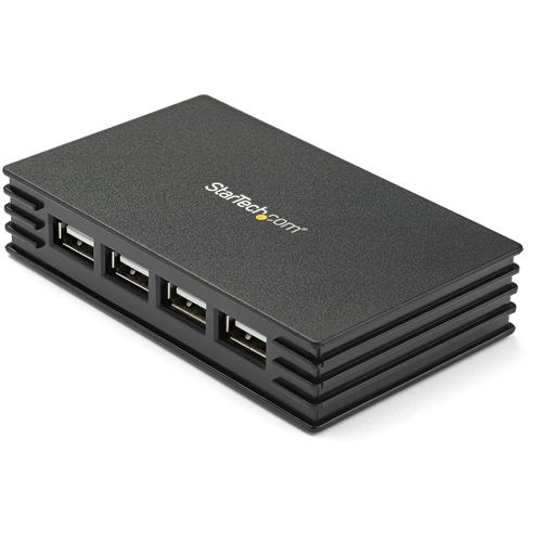 StarTech.com 4 Port Black USB 2.0 Hub - TAA