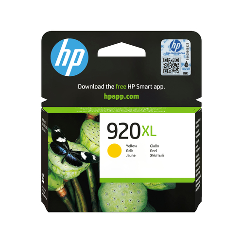 Oryginalny wkład tusz HP 920XL (CD974AE) Żółty (Yellow)