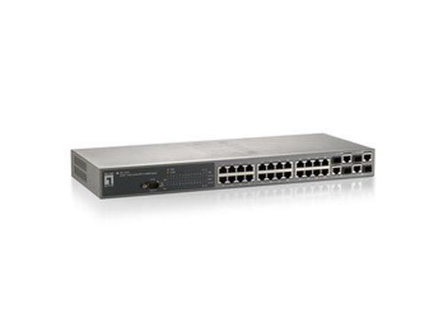LevelOne 24 GE + 4 GE Combo SFP L2 Managed Switch