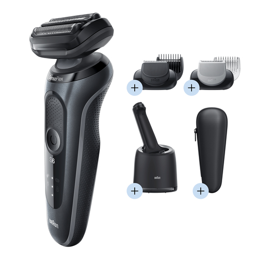 Braun Series 6 60-N7650cc Сеточная бритва Триммер Серый