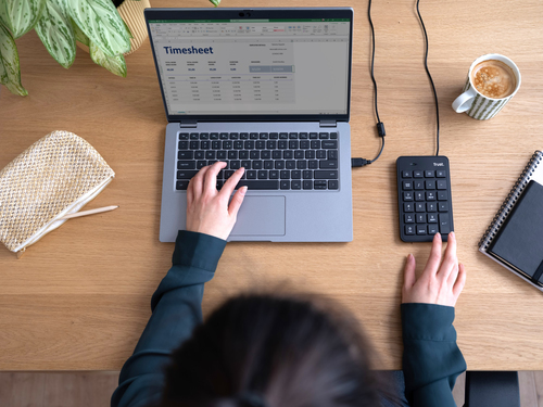 Trust Xalas Numeriek USB-toetsenblok Toetsenbord Zwart, afbeelding 7