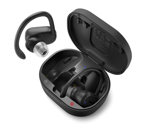 Philips 7600 series TAA7306BK/00 headphones/headset Wireless Ear-hook, In-ear Sports Bluetooth Black – image 1