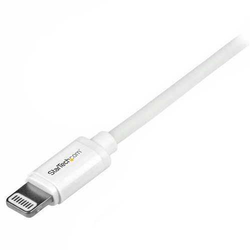 StarTech.com 1m (3ft) White Apple 8-pin Lightning Connector to USB Cable for iPhone / iPod / iPad - Charge and Sync Cable - 1 meter (USBLT1MW) Lightning-kabel 1m Hvid – billede 2