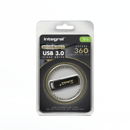 Integral 1TB USB3.0 DRIVE SECURE360 BLACK SECURELOCK2 AES 256BIT SOFTWARE ENCRYPTION – image 7