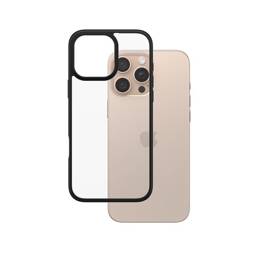 PanzerGlass® HardCase Transparent w. Black Frame iPhone 16 Pro Max
