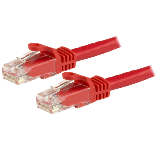 N6PATC1MRD CABLE 1M ROJO DE RED GIGABIT  CAT6 ETHERNET RJ45 SNAGLESS