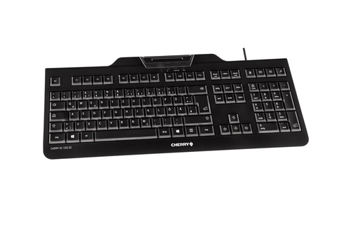 Cherry KC 1000SC Smartcard Keyboard Black - JK-A0100GB-2 - image 3