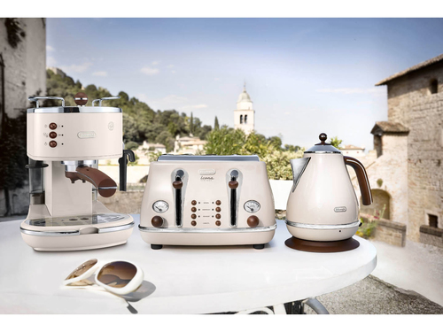 Delonghi Icona Vintage Pump Espresso Coffee Machine Cream - Beige - image 7