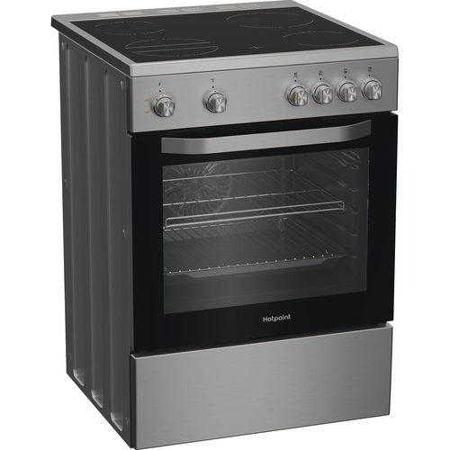 Hotpoint H6V5KMX/UK 60 cm Electric Ceramic Cooker - Stainless Steel - image 3