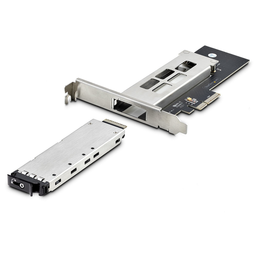 StarTech.com M.2 NVMe SSD to PCIe x4 Mobile RackBackplane with Removable Tray for PCI Express Expansion Slot, Tool-less Installation, PCIe 4.03.0, afbeelding 2