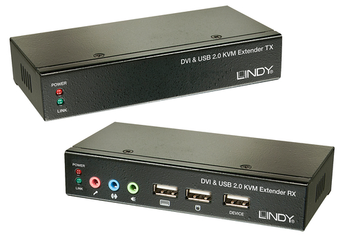 Lindy Cat5 KVM Extender Classic DVI USB Audio, 50m, afbeelding 2