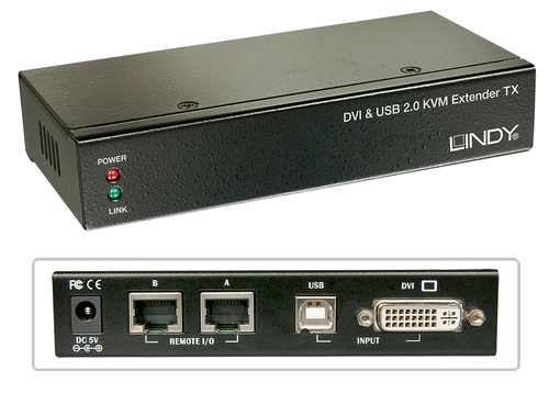 Lindy Cat5 KVM Extender Classic DVI USB Audio, 50m, afbeelding 3