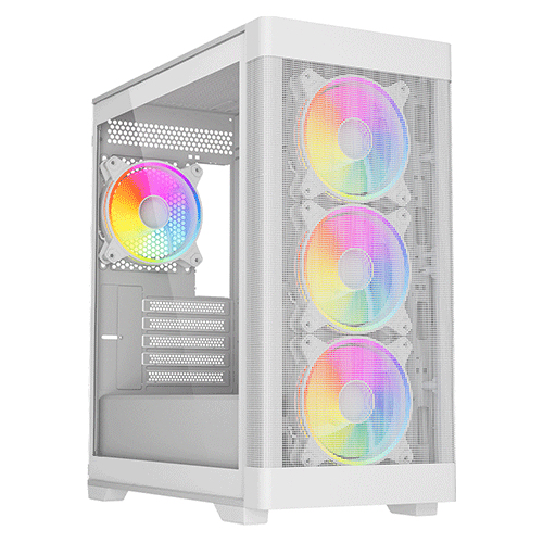 VIDA ZEPHYR V2 MATX WHITE ARGB CASE