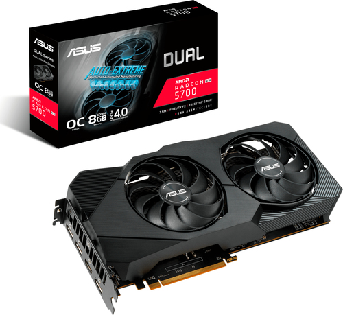 ASUS Dual -RX5700XT-O8G-EVO видеокарта AMD Radeon RX 5700 XT 8 GB GDDR6
