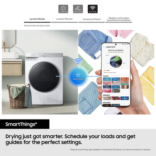 Samsung DV80CGC0B0ABEU 8kg Series 5 Heat Pump Condenser Tumble Dryer - Black - image 8