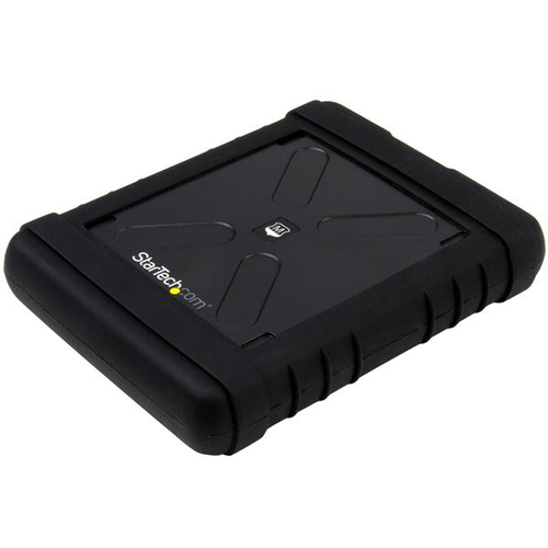 S251BRU33 StarTechcom Caja USB 30 robusta con UASP para disco duro o SSD SATA de 25 pulgadas - Carcasa sin herramientas IP54 tipo militar - Caja de almacenamiento - 25 - SATA 6Gb/s - SATA 6Gb/s USB 30 - negro - para P/N HB30C1A1CPD HB30C3AGEPD HB30C3APDW HB30C4AB HB30C4ABW HB30C4AFPD HB30C4AFS