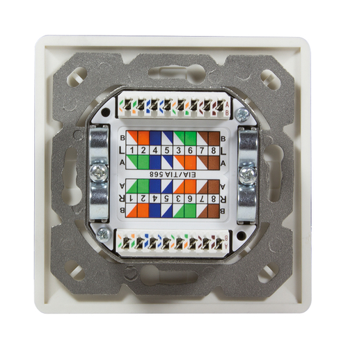 LogiLink NP0023 2x RJ-45 wandcontactdoos, afbeelding 2