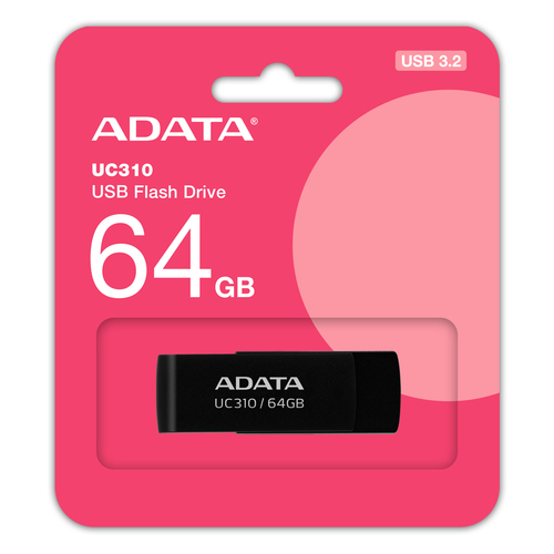 ADATA UC310 unidad flash USB 64 GB USB tipo A 3.2 Gen 1 (3.1 Gen 1) Negro imagen 1