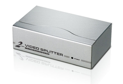 2-PORT VGA SPLITTER (350MHZ) - VS92A - IMPEDANCE 75 OHMS - MAX. DISTANCE UP TO 3