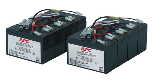 RBC12 APC Replacement Battery Cartridge 12 - Batería de UPS - 2 x baterías - Ácido de plomo - negro - para P/N DL5000RMT5U SU3000R3IX160 SU5000R5TBX114 SU5000R5TBXFMR SU5000R5XLT-TF3