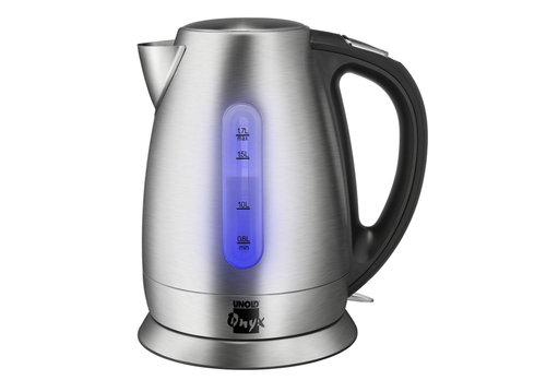 Unold Onyx elektriskās tējkanna 1,7 L 1850 W Melns, Nerūsējošs tērauds