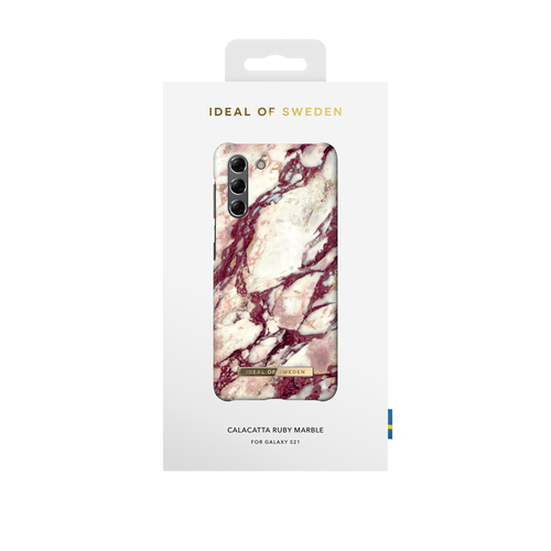 iDeal of Sweden Printed Case Galaxy S21 Calacatta Ruby Marble – image 1