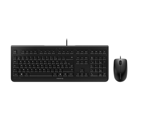 Cherry PromotionalPrice Cherry DC 2000 Filaire Français USBEnsemble filaire CHERRY DC 2000, clavier silencieux marqué laser et souris optique 3 boutons 1200 dpi ambidextrenoir - usb
