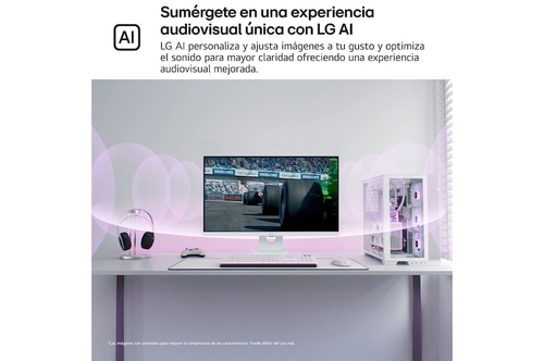 LG 27U731SA-W pantalla para PC 68,6 cm (27") 3840 x 2160 Pixeles 4K Ultra HD LCD Blanco