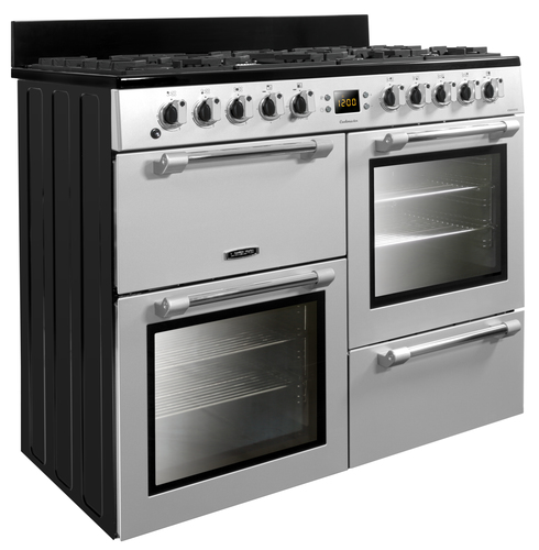 Leisure CK100F232S 100cm Wide Cookmaster Dual Fuel Range Cooker in Sil - image 3