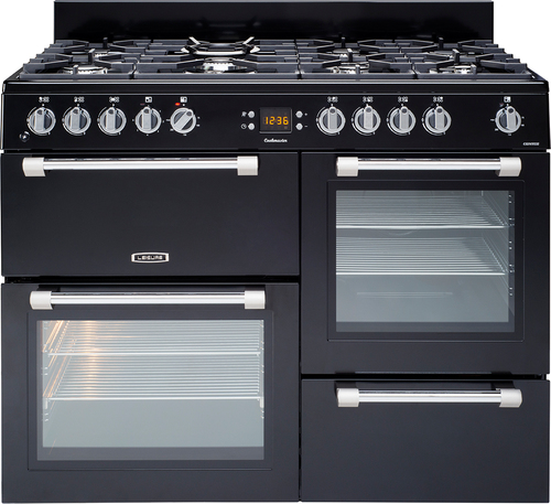 Leisure CK110F232K 110cm Wide Cookmaster Dual Fuel Range Cooker in Bla - image 1
