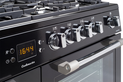 Leisure CK110F232K 110cm Wide Cookmaster Dual Fuel Range Cooker in Bla - image 2
