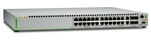 AT-GS924MPX-10 Switch PoE+ Stackeable Capa 3, 24 puertos 10/100/1000 Mbps + 2 puertos SFP Combo + 2 puertos SFP+ 10 G Stacking, 370 W <br>  <strong>Código SAT:</strong> 43222610