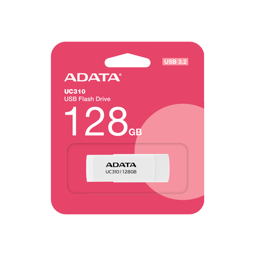 MEMORIA USB ADATA UC310 32 TIPO A 128G BLANCA UC310 128G RWH - Código: UC310-128G-RWH | Compra en Guadalajara