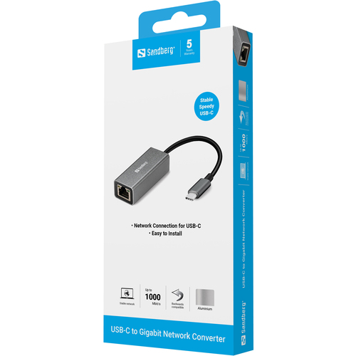 Sandberg USB-C Gigabit Network Adapter – image 3