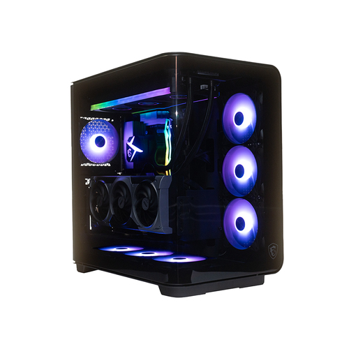 MSI Vision Elite ZS 9NVZ-1481US AMD Ryzen™ 9 9950X3D 64 GB DDR5-SDRAM 2 TB Твердотельный накопитель (SSD) NVIDIA GeForce RTX 5090 Windows 11 Pro Настольный ПК Черный