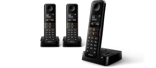 Philips D4553B/FR telephone DECT telephone Caller ID Black