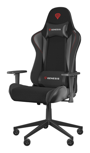 Genesis Nitro 440 G2 - Spillestol - ergonomisk - armstøtter - T-formet - vippe - SensiMesh fabric, økolæder - sort