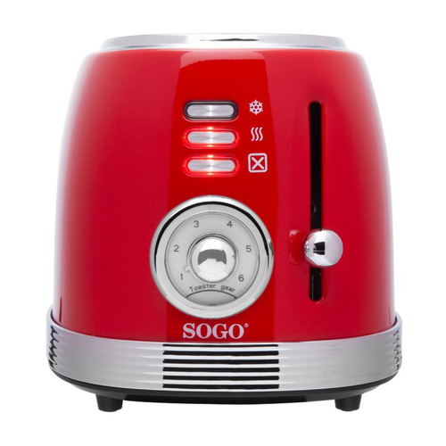 Sogo TOS-SS-5460 тостер 6 2 ломтик(а) 850 W Красный