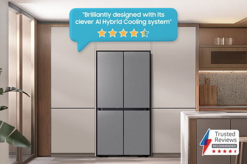 Samsung RM70F67RDREU Bespoke AI Series 8 Multi Door Fridge Freezer - Stainless Steel - image 2