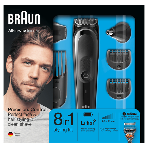 Braun Multigroomer 8-in-1 All-in-one trimmer MGK5060, Beard Trimmer & Hair Clipper, Detail Trimmer – image 4