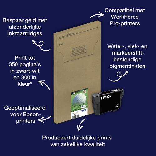 Epson Multipack 4-colour 34 Durabite Ultra Ink Easymail inkt, afbeelding 9