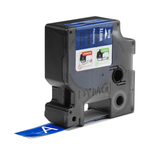 Dymo 1805417 19mm White on Blue - image 3