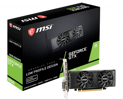 MSI GTX 1650 4GT LP видеокарта NVIDIA GeForce GTX 1650 4 GB GDDR5