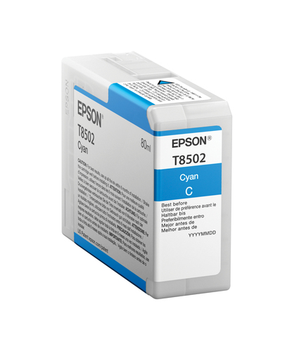 Epson T8502 Cyan Ink Cartridge 80ml - C13T850200