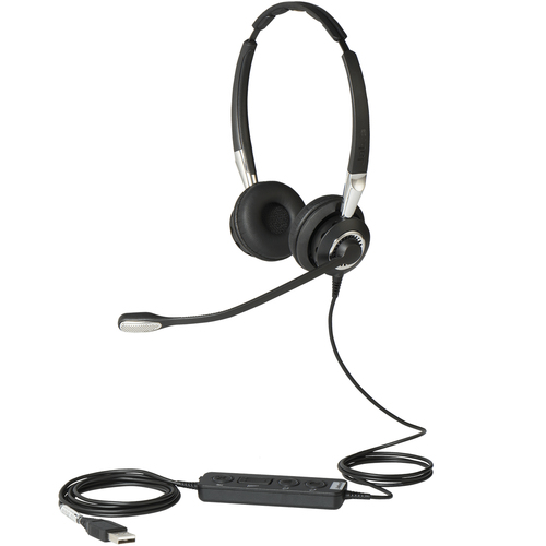 Jabra BIZ 2400 II USB Duo CC MS - Auricular - en oreja - convertible - cableado - USB - Certificado para Skype Empresarial - 2499-823-309