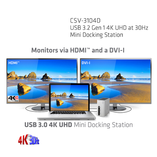 Club 3D USB 3.2 Gen 1 4K UHD Mini Docking Station dockingstation, afbeelding 7